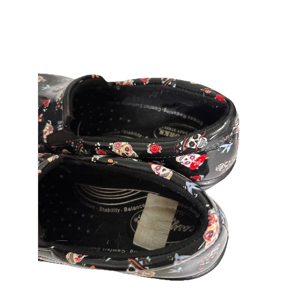 Halloween✨ Easy Work by Easy Street✨ Day of the Dead Slip On Clogs Mules Shoes - Picture 5 of 8